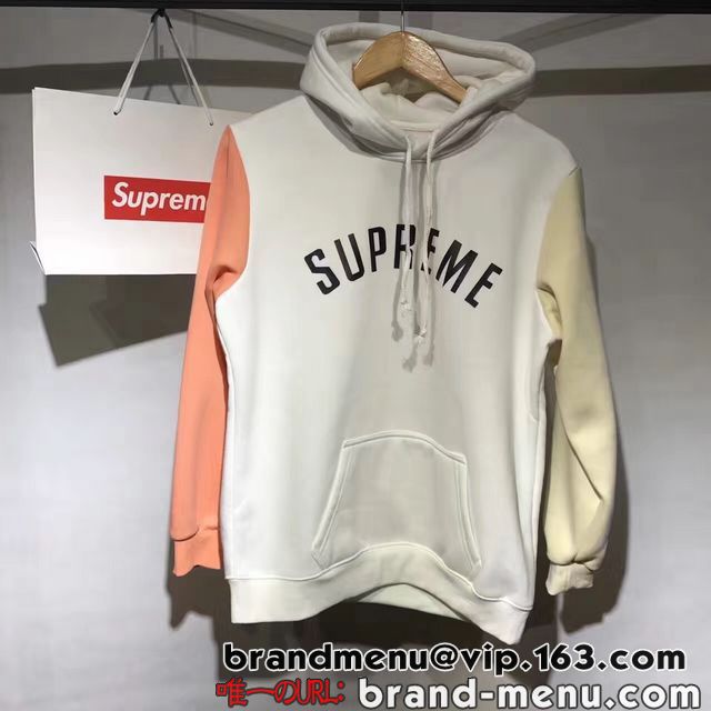 2017V fB[XYSupreme 16FW Color Blocked Arc Logo Hooded SweatshirtVv[ J[ubNA[NSt[hp[J[  110 ؍Uʔ
